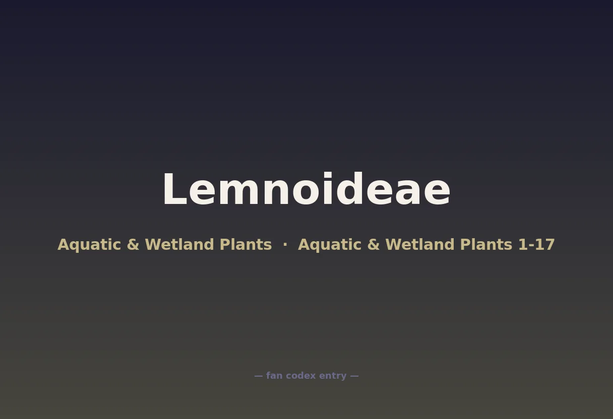 Lemnoideae